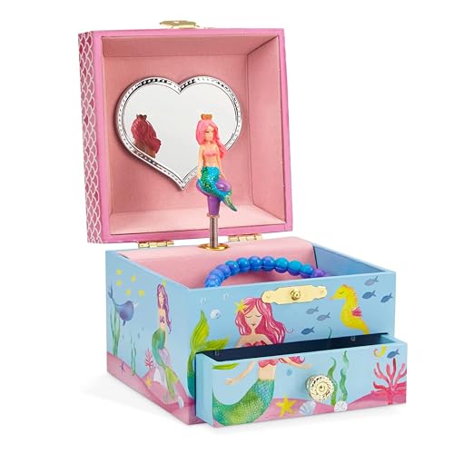Jewelkeeper - Boîte à Bijoux Musicale pour Fille, Sirène sous l'Océan, avec Tiroir de Rangement - Mélodie Sobre las Olas