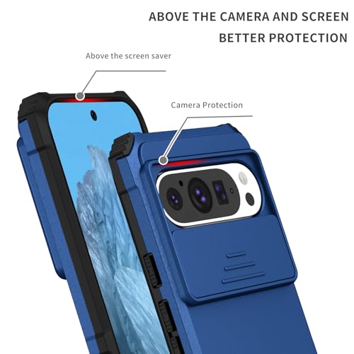 Coque Pixel 9 Pro avec cache caméra coulissant et support béquille intégré - 5
