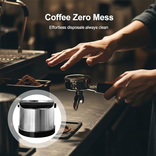Contenedor de café de acero inoxidable de 700 ml con barra extraíble 7