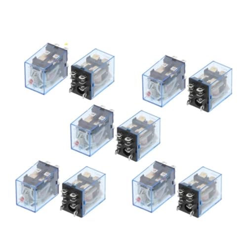 Relais LY2NJ 110V DC avec 8 broches DPDT pour circuit électrique industriel 10 pièces