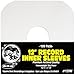 12" Vinyl Record Sleeves - Heavyweight White Paper Inner Sleeves - Archival Quality, Acid-Free! Set of 100 #12IW