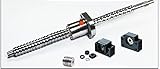 Paket Inhalt: 2 Stück sbr16 4 SBR16UU Linear Slide 1pcs; SFU/kugelrollspindel – 300 mm – 300 mm Linear Guide; (L300 mm sind die Gesamtlänge); Ende Bearbeitung für BK/BF12 Standard Verarbeitung; 1 Stück; RM/SFU1605 rm1605 Mutter 1Set BK12/BF12 1 Hose; 6,35 mmx10 mm Kupplung 1 SFU1605 ballnut Klammer; als Set.