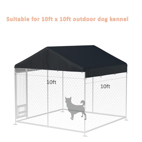 image for MDHAO 10' x 10' Dog Kennel Cover 600D Heavy Duty Waterproof Replaceabl