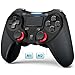 TERIOS PS4 Manette sans Fil Compatible avec la PS4 Pro Manette de Jeu pour PS4/PS4 Pro/PS4 Slim, Haut-Parleur Intégré et Prise Casque Stéréo Pad Multitouch (Noir)