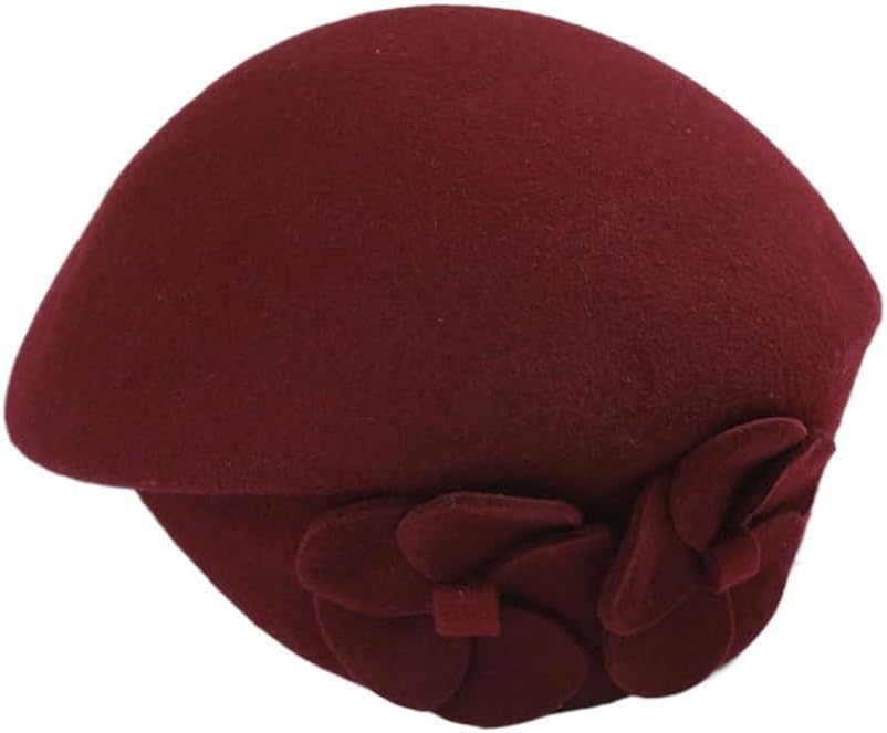 Gray red Patchwork Wool Felt Jazz Fedora Hat Women Unisex Wide Brim Panama Party Trilby Cowboy Cap Men Gentleman Wedding Hat
