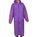 Alotpower Compact Raincoat Lightweight Poncho with Drawstring Hood and Sleeves for Fishing Camping,Purple