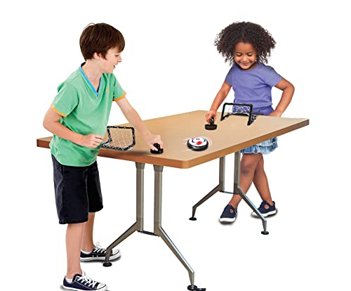 O2 Hockey - Table Top Hockey Game Set for Kids & Family. 2 Players Portable & Fast-Paced Fun Sport Game for Ages 3+ Boys & Girls. Electronic Air Puck, Strikers & Nets Included.