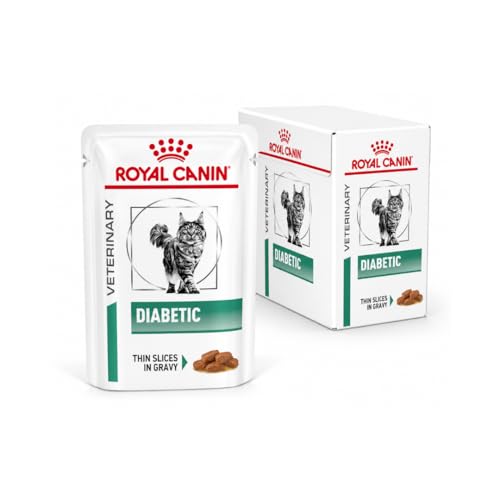 Royal Canin Veterinary Diabetic | Confezione Doppia | 2 X 12 X 85 G | Alimento Dietetico Completo Per Gatti | Per Regolare L'apporto Di Glucosio | Con Pezzi Fini In Salsa - 2