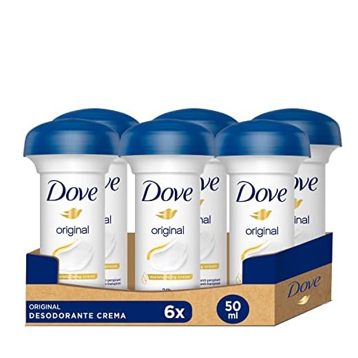 Dove Desodorante en Crema Antitranspirante Original 50ml, 6 Unidades
