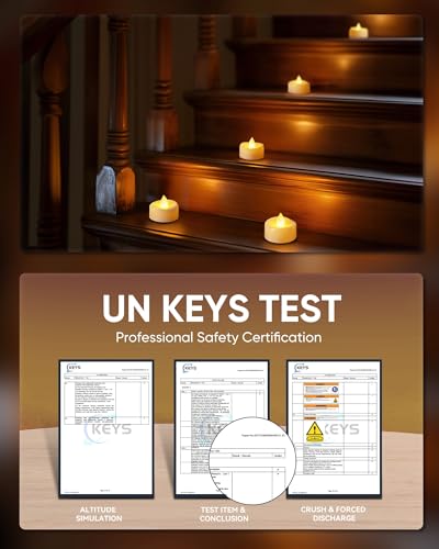 5plots Flameless Candles, 24Pcs Tea Lights Candles Battery Operated, Flameless Tealight Candles No Flickering, Electric Tea Lights Votive Candles - Ivory - 1.5" x 1.25" - Image 5