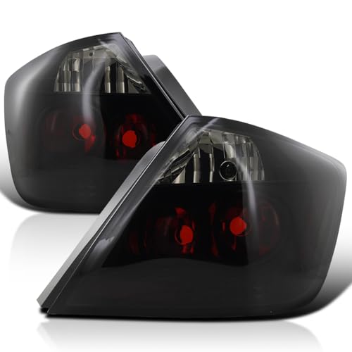 SPEC-D TUNING Black Smoke Tail Lights Compatible with 2004-2010 Scion tC, Left + Right Pair Assembly