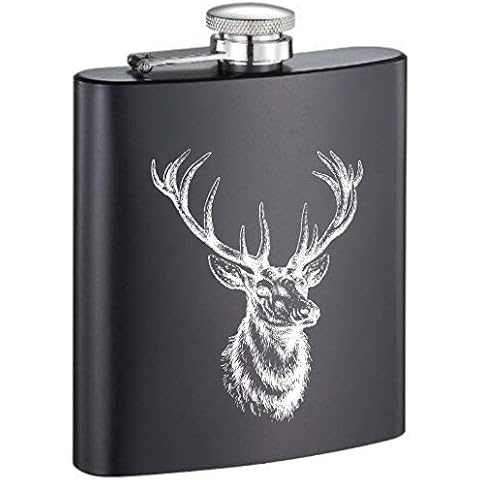 KMC Austria Design Flachmann Metall Schwarz Matt Cover