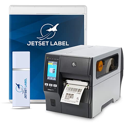 Zebra ZT411 Thermal Transfer Industrial Printer 203 dpi Print Width 4 in Serial USB Ethernet Bluetooth ZT41142-T010000Z | Includes Jetset Software