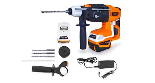 Akku-Bohrhammer - bürstenloser Motor 700 Watt Inklusive drei SDS-Plus-Bohrer - Schlagbohrhammer – Bild 3