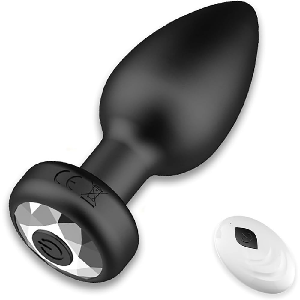 BeHorny High Power Butt Plug Remote Control 10 Speed/Mode Rechargeable Vibrating Butt Plug, Anal Sex Toy