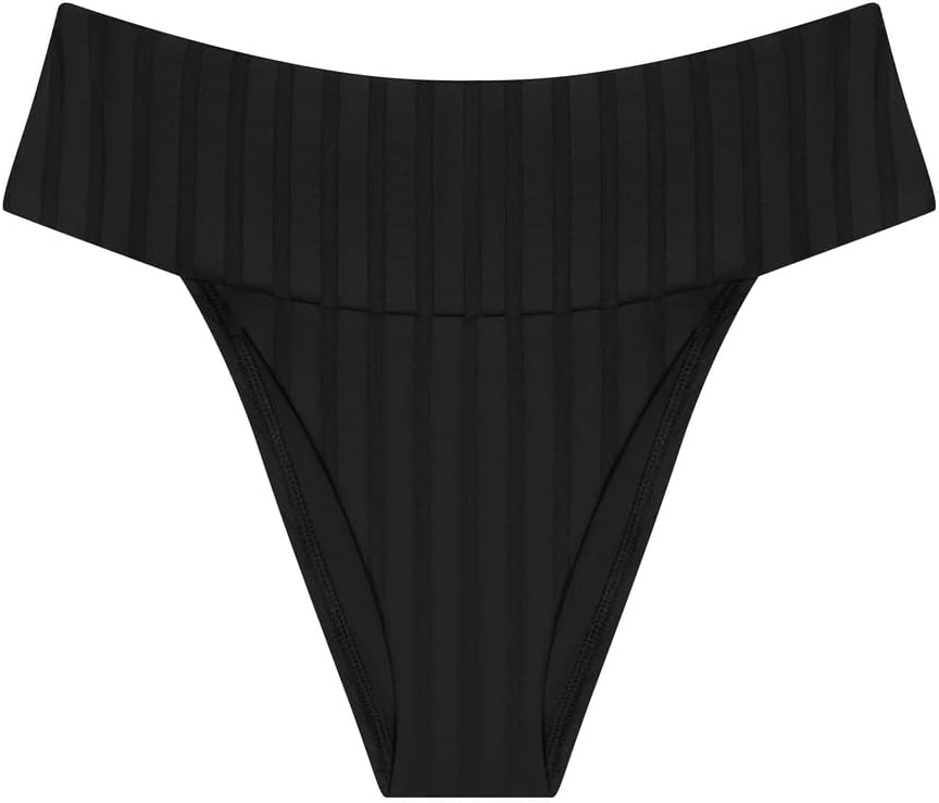 Vitamin A Women's Bikini Bottom Superrib Emmi High Waist Bathing Suit Separate - Image 3