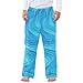 EtherSpher Fashion Abstract Line Art Blue Wave Sleep Pants Flannel Pj Pants Loose-fit Loungewear Size 14