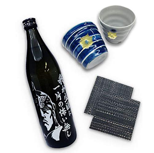 【 名入れ 無料 】北斗の拳 ラオウ 芋 焼酎 ロックグラス セット [並行輸入品]