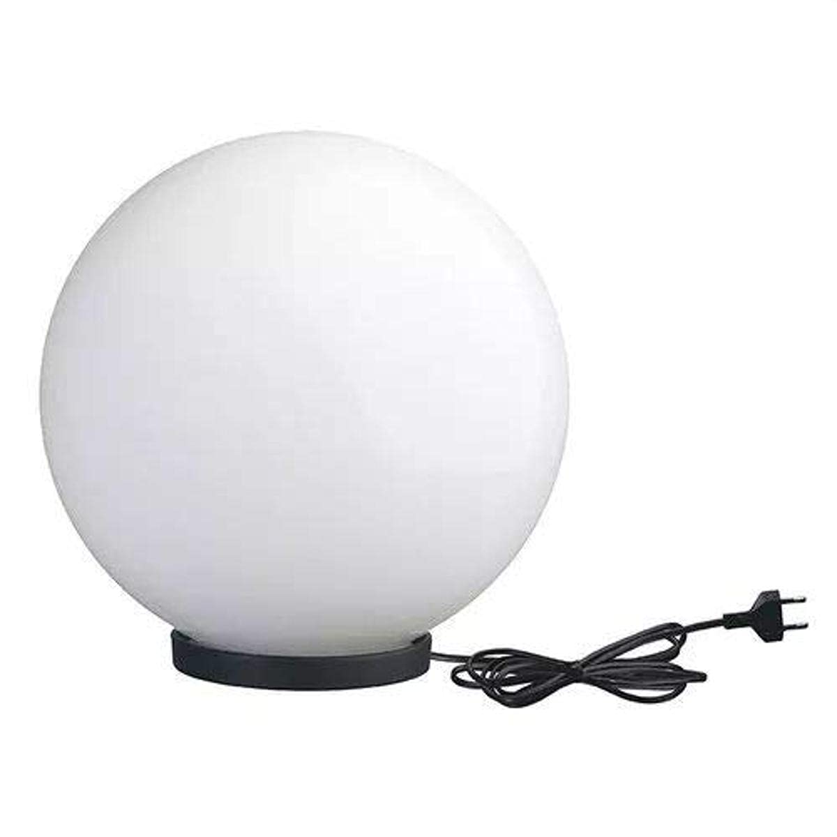 Lámpara de suelo (ø30 cm), E27, 30W, poliamida, IP44, negro- ilumina tus zonas ajardinadas, patios, zonas de relax.