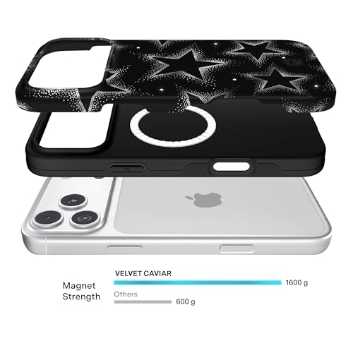 VELVET CAVIAR Case for iPhone 17 Pro | Compatible with MagSafe | 10ft Drop Tested | Protective Designer Cases | Crystal Chrome Stars by VELVET CAVIAR - Used condition - Image 4