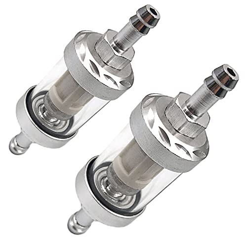 FainWan 2pcs 5/16 inch 9747 Inline Fuel Filter With Clear Vi...