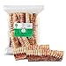 Hund und günstig Kaufen-BOBIK SNOBIK - Getrocknete Rinderstrossen für Hunde – Natürliche Alternative zu Kauknochen – Snacks für Hunde – Gesunde Leckereien für Hunde – Trachea vom Rind für Hunde – 500g (mindestens 14 Stück)