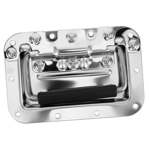 Mikinona Heavy Duty Handle Recessed Pull Handle for Toolbox Metal Handle for Flight Case Industrial Handle for Speaker Cabinet Toolbox Handle with Grip