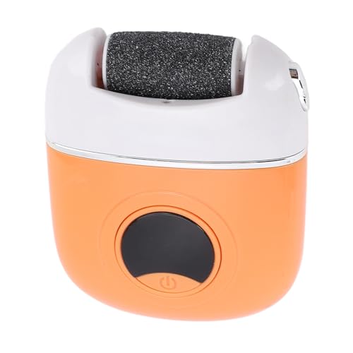 NOENNElectric Foot Callus Remover 2 Speed Automatic LED Display 500mAh Electric Foot Grinder File Orange