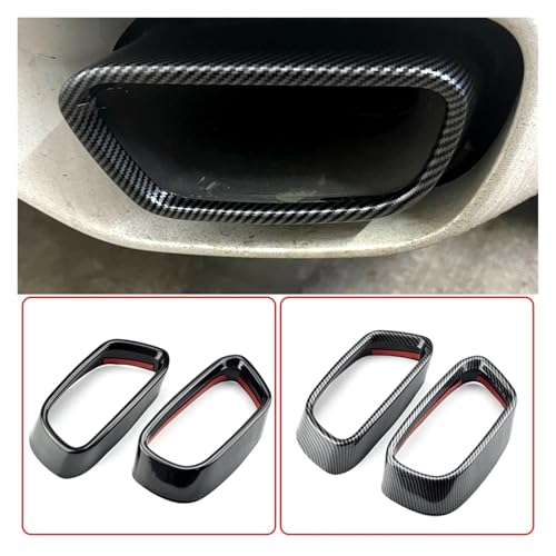 Cubierta decorativa para escape compatible con BMW X5 F15 X6 F16 2014-2018 silenciador trasero 4