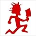 Hatchetman Music Red Decal Car Truck Window Red Sticker