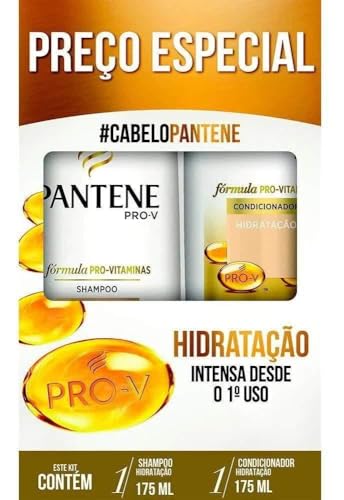 Kit Pantene PRO-V Hidratação Shampoo 175ml e Condicionador 175ml