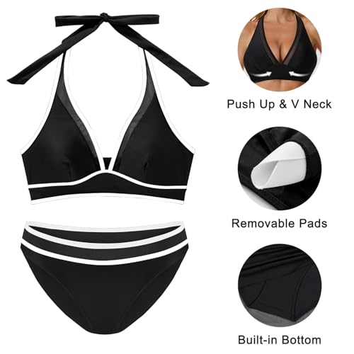 Ensemble bikini taille haute Risipu et maillot push-up 2 pièces - 5