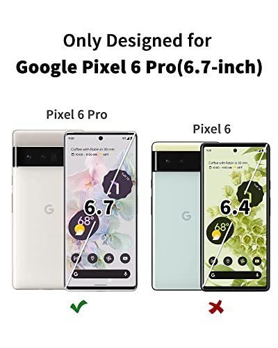 [2+2 Pack] For Google Pixel 6 Pro Screen Protector 6.7 Inch And Camera Lens Protector, 9H Tempered Glass, Hd Clear, Anti Scratch, Fingerprint Support #TOP1