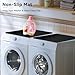 2 Pack Washer and Dryer Covers for the Top, 23.6'' x 19.7'' Silicone Rubber Mat for Laudry Machine & Dryer,Non-slip Heavy Duty Waterproof Washable Top Protector Mat Pad for Laundry & Kitchen