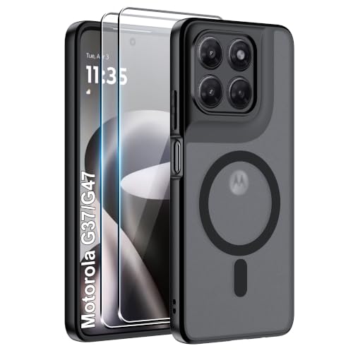 Coque Motorola Moto G47 et G37 noire mate antichoc et translucide