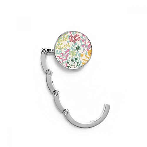 Colgador plegable de bolso para mesa con estampado botánico de hojas