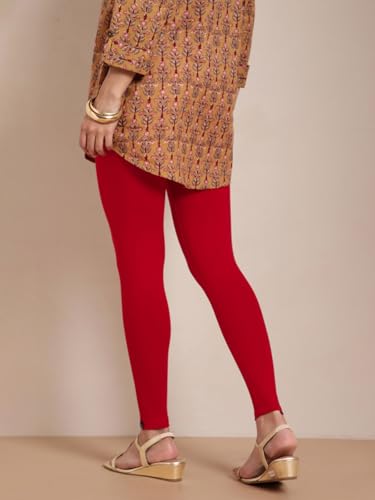 Image of TWIN BIRDS Women Viscose Ankle Leggings | Stretchable Kurti Wear Bottom
