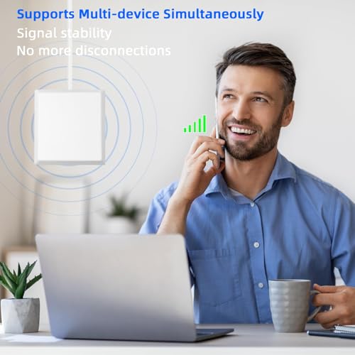 Image of Cell Phone Booster for Home & Multi-Room,Up to 7,500 sq ft,Cell Phone Signal Booster for Band 5 /12 /13 /17,Boost 5G 4G Data for All U.S. Carriers FCC Approved