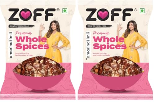 Image of Zoff Tamarind Seedless - Soft & Tangy Imli for Cooking - 100% Natural & Chemical-Free - Ready-to-Use Tamarind Pulp for Chutney, Curries, Rasam & Indian Recipes - No Preservatives - 500grams