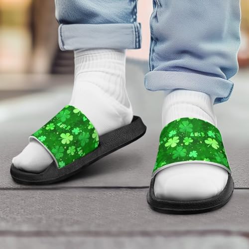 Image of Boy & Girls Slide Sandals Kids Shower Shoes Non Slip Summer Slippers Beach Sandals