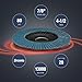 WORKPRO 20-Pack Flap Discs, 4-1/2-inch, Arbor Size 7/8-inch, T29 Zirconia Abrasive Grinding Wheel and Flap Sanding Disc, Includes 80 Grit