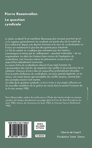 La question syndicale: Histoire et avenir d'une