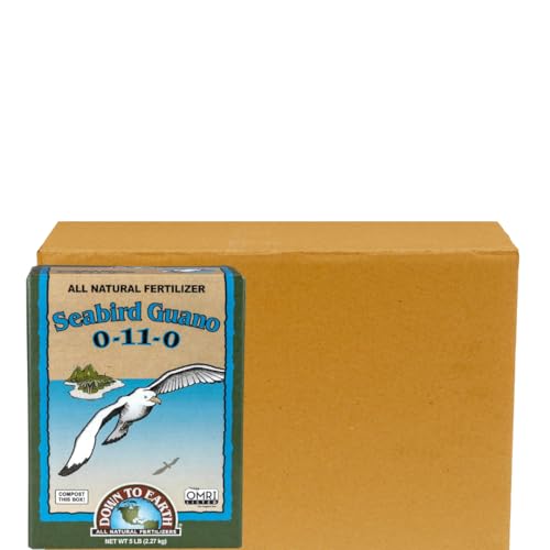 Down to Earth Organic Seabird Guano Fertilizer 0-11-0 5 lb Boxes