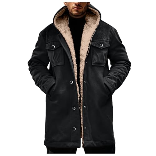 Chaqueta de forro polar cárdigan largo cómodo con bolsillos 5