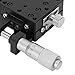 ANKROYU Linear Sliding Table XY Axis Manual Platform Cross Roller Guide Type Stage 40x40mm High Precision Aluminum Alloy Mechanical Device for Laboratory Equipment and Industrial A