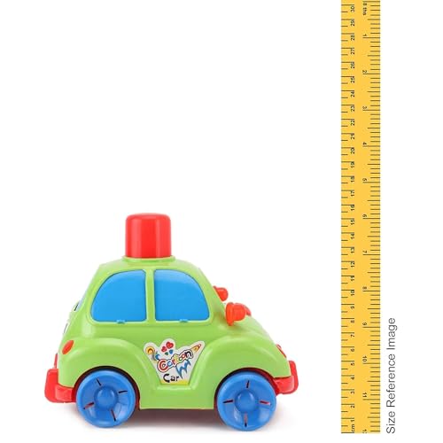 Image of ToyBharat Push N Go Cartoon Car - Fun Multicolour Toy for Kids 1-6 Years, Safe, Durable & Gift-Ready