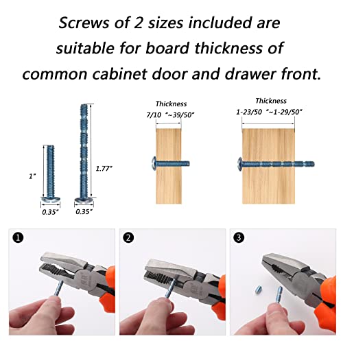 Furniware 5 Pack Cabinet Drawer Pulls, Heavy Duty Cabinet Door Handles Pull Oil Rubbed Bronze- 5"(128Mm) Hole Center #TOP6