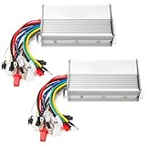 Dual Mode 12-Tube 48V 60V 64V 72V 1000W 1500W Brushless Motor Speed Controller DC Universal Replacement for High Power E-Bike Scooter (Silver)