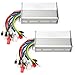 Dual Mode 12-Tube 48V 60V 64V 72V 1000W 1500W Brushless Motor Speed Controller DC Universal Replacement for High Power E-Bike Scooter (Silver)
