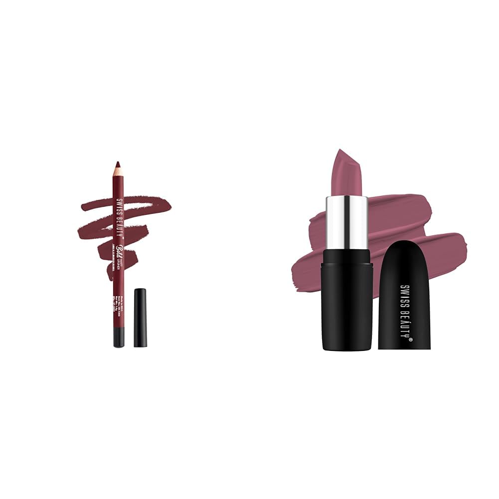 SWISS BEAUTY Bold Matt Lip Liner | Long-lasting |Matte Finish | Non-drying | Shade-09, 5gm & Bold Matt Lip Liner | Long-lasting |Matte Finish | Non-drying | Shade-09, 5gm-image-22